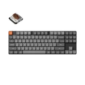 Keychron Keychron K1 Max Brezžična Mehanska Tipkovnica Low-Profile, Bluetooth/2.4 GHz, RGB, Gateron Hot-Swap Brown, US Layout, K1M-H3, (22104486)