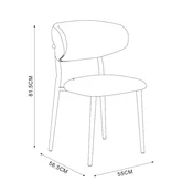 Homestar Stol KYOMI naravno bel