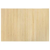 Vidaxl Preproga pravokotna svetlo naravna 70x100 cm bambus