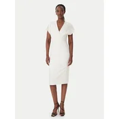 Patrizia Pepe Cocktail obleka 8A1663/A6F5-W409 Écru Regular Fit