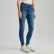 Kavbojke skinny z visokim pasom