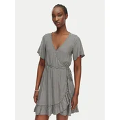 Roxy Vsakodnevna obleka Zenith Wrap ERJWD03876 Črna Regular Fit