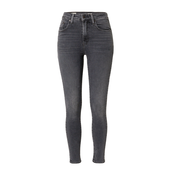 LEVIS Kavbojke 721 HIGH RISE SKINNY GREYS, črna
