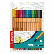 Fineliner flomasteri Stabilo Point 88 - 15 boja