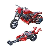 Konstrukcijski komplet Clementoni Science & Play Build – Mehanična delavnica: Roadster in dragster (1026-63246)