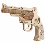 Woodcraft Lesena 3D sestavljanka Revolver M19