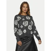 Vila Pulover Siya 14099841 Siva Regular Fit