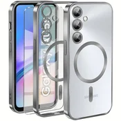 Overboard Ovitek za Samsung Galaxy A05s, Electro MagSafe, srebrn + zaščitno steklo za zaslon