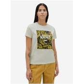 Beige womens T-shirt VANS Warped Floral - Women