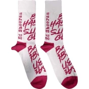 Ed Sheeran Nogavice Bad Habits White 40-45