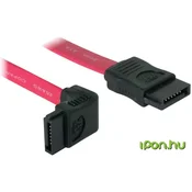 DELOCK Delock trdi disk priključni kabel [1x 7-polni ženski konektor SATA - 1x 7-polni ženski konektor SATA] 0.50 m rdeča, (20422153)
