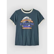 Patagonia Great Waves Ringer ženska majica summit blue