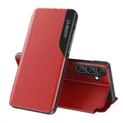 HURTEL Eleganten ovitek z zavihkom in stojalom za Samsung Galaxy A36 Eco Leather View Case - rdeč