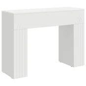 Vidaxl Klubska miza Bela 102 x 35 x 75 cm Inženirski les