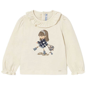 Mayoral Bluza 2076 Écru Regular Fit