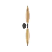 Zidna lampa NORDIC 2xG9/5W/230V crna/dimljeno bež