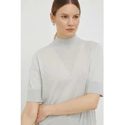 Bombažen pulover G-Star Raw ženski, siva barva