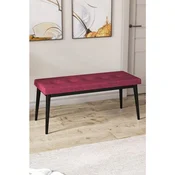 Hanah Home klupa Pera Bench, 105 cm, bordo / crna