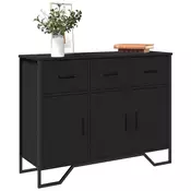 Vidaxl vidaXL Omarica, črna, 97 x 32,5 x 74,5 cm, material na osnovi lesa