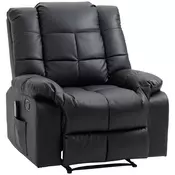 Homestar Masažna stol električni naslanjač 94x99x99 cm črna