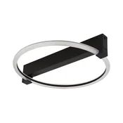 Globo 48050DS - LED stropno svetlo FLETCHER LED/15W/230V 41,5x38 cm crno