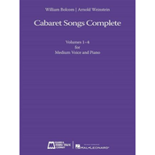 BOLCOM/WEINSTEIN:CABARET SONGS COMPLETE VOL.1-4 MEDIUM VOICE AND PIANO