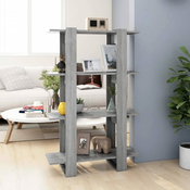 Ormaric za knjige / pregrada boja hrasta sonome 80x30x123,5 cm