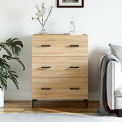 Greatstore Komoda sonoma hrast 69,5x34x90 cm inženirski les