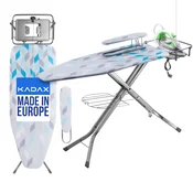 KADAX Velika likalna deska 130x48 cm z držalom za likalnik + držalom za rokave, (5000351470)