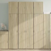 vidaXL Visoka omara sonoma hrast 80x42,5x249 cm inženirski les