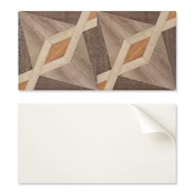 shumee Dekorativne samolepilne vinilne stenske ploščice z geometrijskim lesnim vzorcem 10x40x20 cm