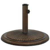 shumee vidaXL Podstavek za senčnik rjav 45x45x30 cm lito železo