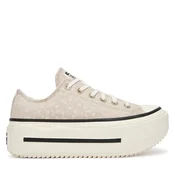 Modne superge Converse Chuck Taylor All Star Lift Double Stack Platform Deer A17884C Bež
