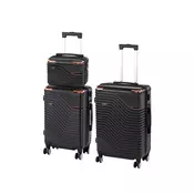 TraveLux Urban XV set kofer-torbi na kotačima, crni