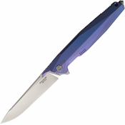 Rike Knife Titanium Framelock Blue