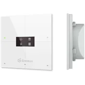 Grenton Pametna domača plošča SPS-204-T-02, 4 dotik, OLED, bela steklena sprednja stran