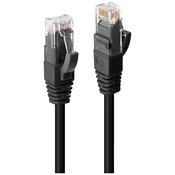 LINDY LINDY 45431 RJ45 omrežni kabel\, Patch kabel 0.50 m črna 1 kos, (20421202)
