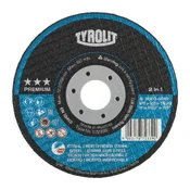 TYROLIT rezalna plošča, ukrivljena Premium***, 125 x 2.5 mm, 2v1, oblika 42