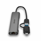 Hub USB LINDY 43379 Crna