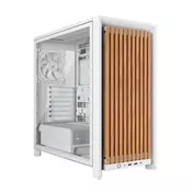 CORSAIR Geh Midi FRAME 4000D RS Wood Mid-Tower, White/Oak