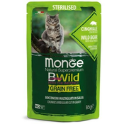 Monge BWild sos za macke Sterilised - divlji vepar i povrce 28x85g