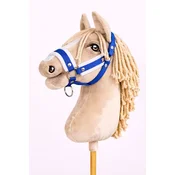 BB Nastavljiva ovratnica za konje Hobby Horse A3 modra z belim krznom