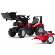 Pedalni traktor FALK 996AM Case IH Puma 240CVX z nakladalcem in stranskim tirom