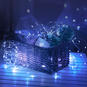 Novoletne LED lučke veriga bakrena 100 lučk, 10m, hladna bela, zunanje