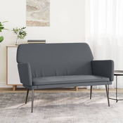 vidaXL Klop temno siva 108x79x79 cm žamet