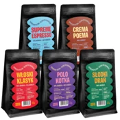 shumee Degustacijski set za mešanice kave 5 x 100 g kavnih zrn