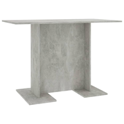 MAISON CHIC Jedilna miza - Kuhinjska miza - Jedilni stol betonsko siva 110x60x75 cm inženirski les, (21715328)