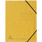 Kartonska mapa Exacompta - s gumicom, žuta