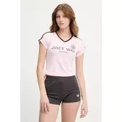 Juicy Couture Majica Juicy Wag JCWCT126319 Roza Slim Fit