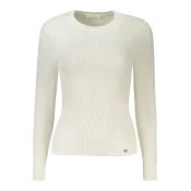 GUESS JEANS WOMEN'S WHITE SWEATER